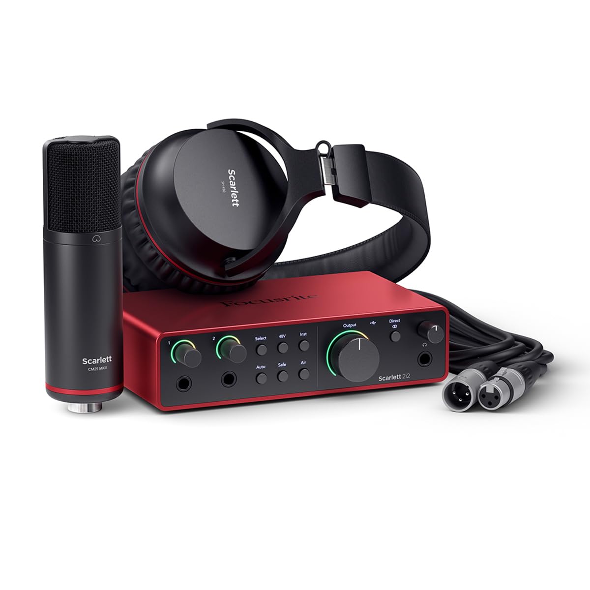 Shure SM7B + Cloud Cloudlifter CL-1 + Focusrite Scarlett 2i2 Gen3